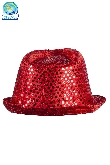 CAPPELLO PAILLETTES ROSSO